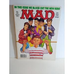 MAD Magazine #301 Marvel Comic Book 1991 Vintage New Kids On The Block Spoof